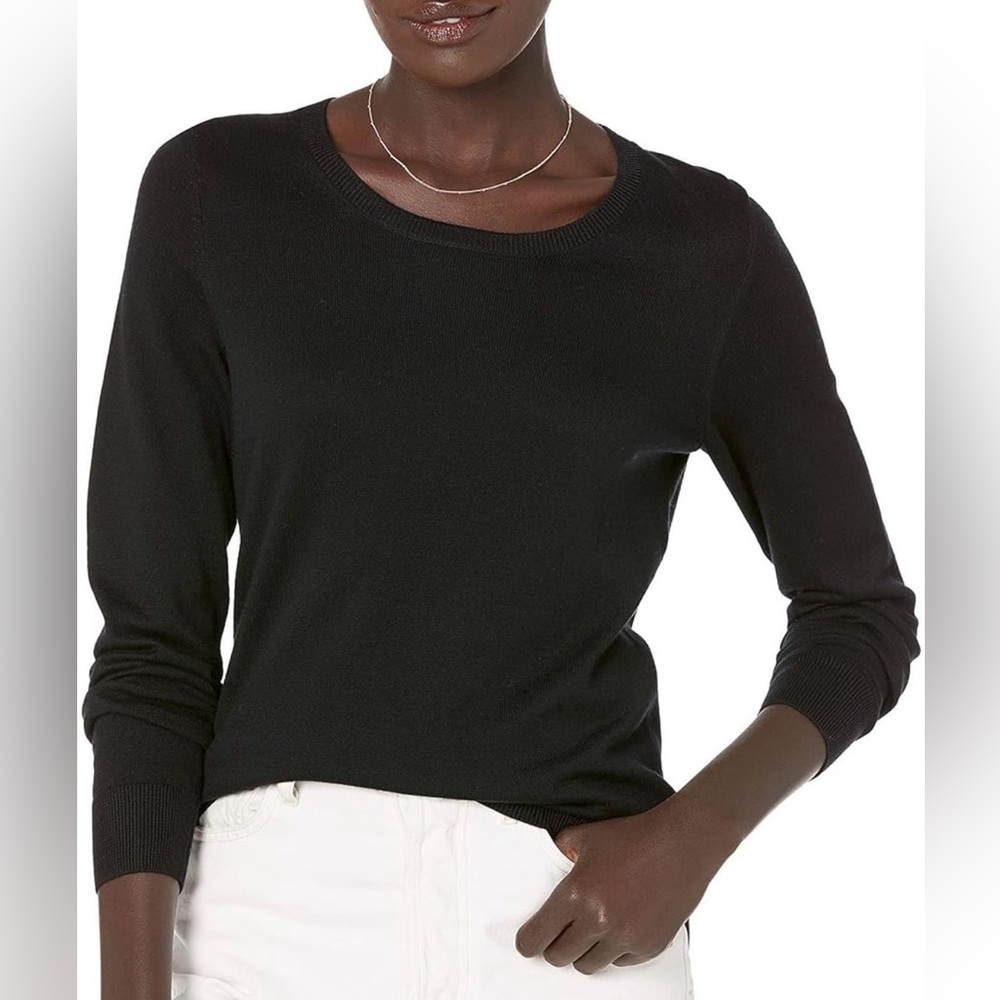 Amazon Essentials Women's Long-Sleeve Lightweight Crewneck Sweater Purple XL - Picture 5 of 7